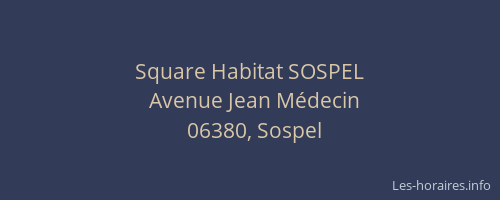 Square Habitat SOSPEL