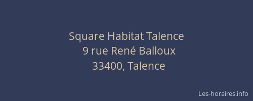 Square Habitat Talence