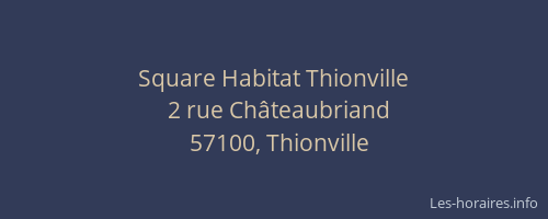 Square Habitat Thionville