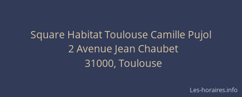 Square Habitat Toulouse Camille Pujol