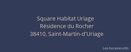 Square Habitat Uriage