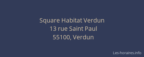 Square Habitat Verdun