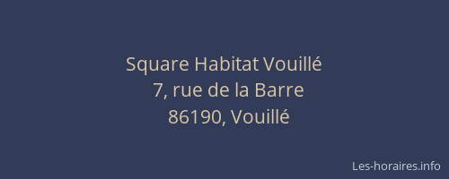 Square Habitat Vouillé
