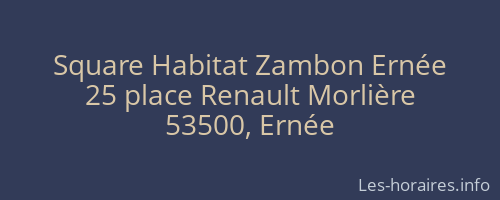 Square Habitat Zambon Ernée