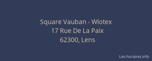 Square Vauban - Wlotex