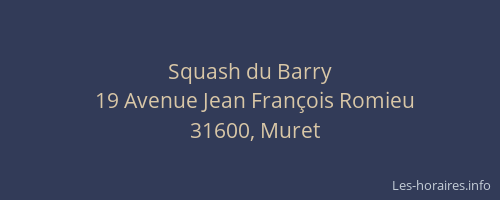 Squash du Barry