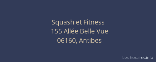 Squash et Fitness