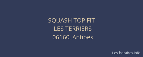 SQUASH TOP FIT