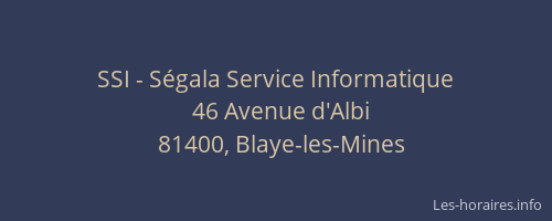 SSI - Ségala Service Informatique