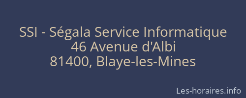 SSI - Ségala Service Informatique