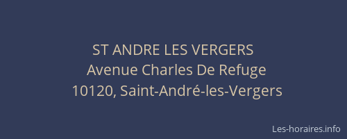 ST ANDRE LES VERGERS