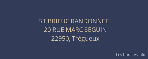 ST BRIEUC RANDONNEE