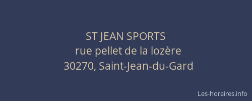 ST JEAN SPORTS