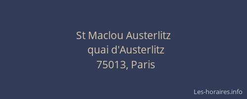 St Maclou Austerlitz
