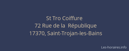 St Tro Coiffure
