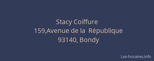 Stacy Coiffure
