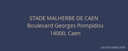 STADE MALHERBE DE CAEN