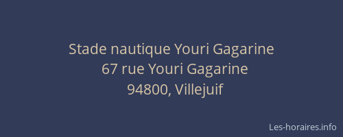 Stade nautique Youri Gagarine