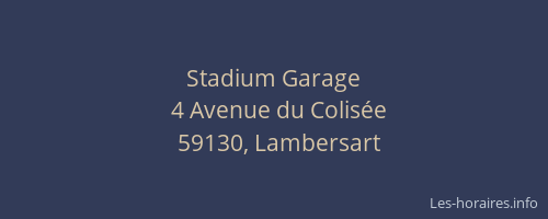 Stadium Garage