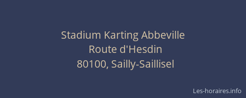 Stadium Karting Abbeville