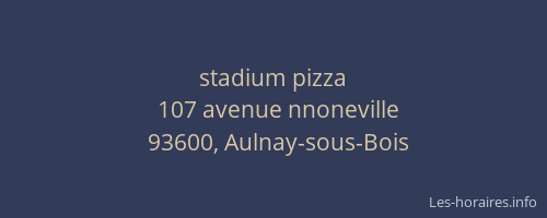 stadium pizza
