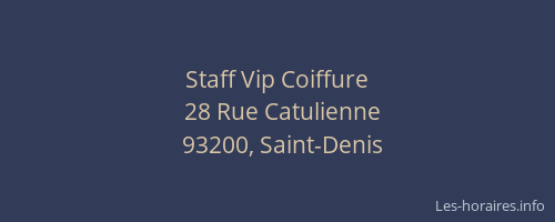 Staff Vip Coiffure