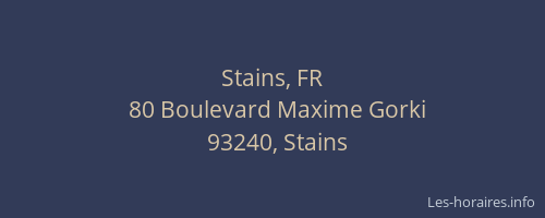 Stains, FR