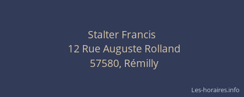 Stalter Francis