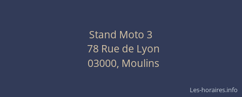 Stand Moto 3