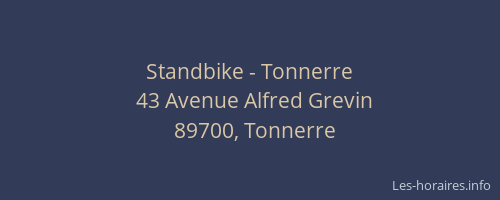 Standbike - Tonnerre