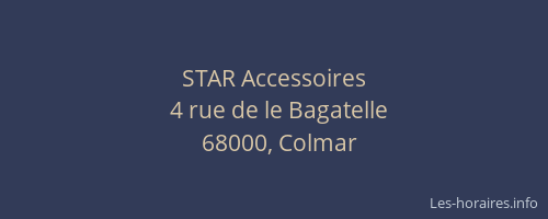 STAR Accessoires