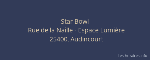 Star Bowl