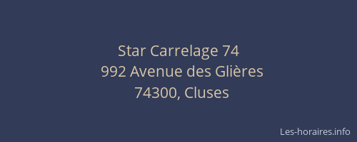 Star Carrelage 74