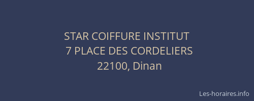 STAR COIFFURE INSTITUT