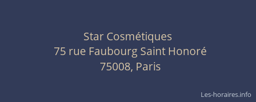 Star Cosmétiques
