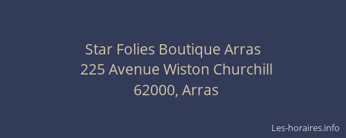Star Folies Boutique Arras