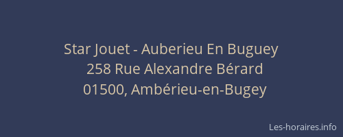 Star Jouet - Auberieu En Buguey