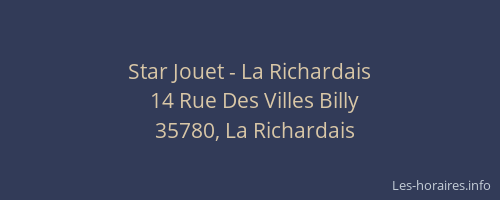Star Jouet - La Richardais