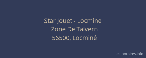 Star Jouet - Locmine
