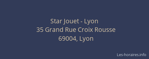 Star Jouet - Lyon