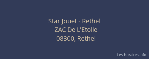 Star Jouet - Rethel