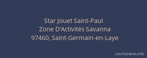 Star Jouet Saint-Paul