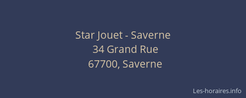 Star Jouet - Saverne