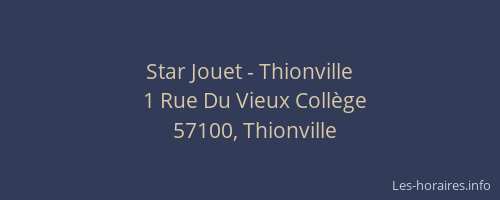 Star Jouet - Thionville