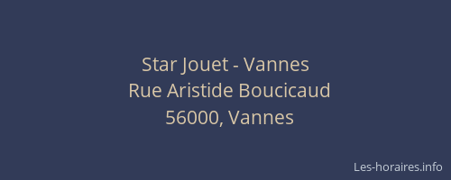 Star Jouet - Vannes