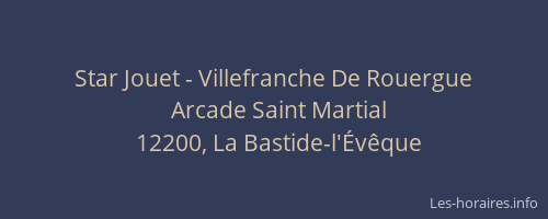 Star Jouet - Villefranche De Rouergue
