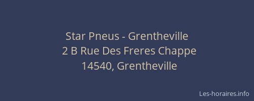 Star Pneus - Grentheville