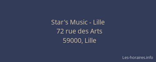 Star's Music - Lille