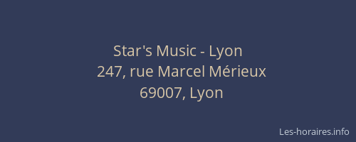 Star's Music - Lyon