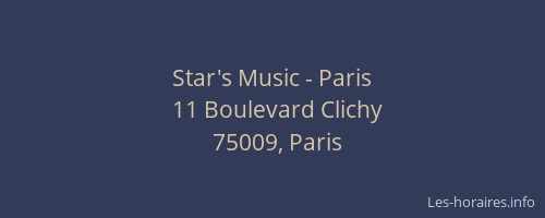 Star's Music - Paris